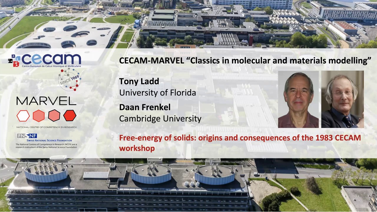 Thumbnail of Free-energy of solids: origins and consequences of the 1983 CECAM workshop - Tony Ladd, Daan Frenkel