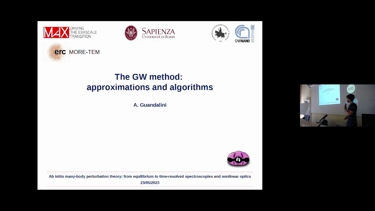 Thumbnail of The GW method: approximations and algorithms