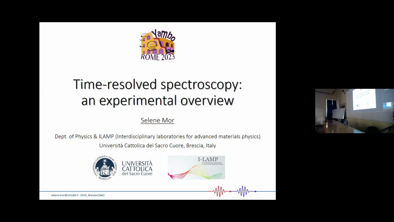 Thumbnail of Time resolved spectroscopy: an  experimental overview