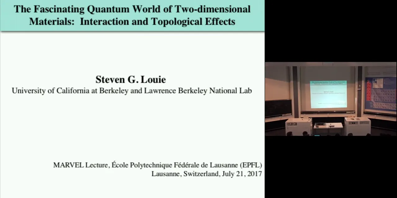 Thumbnail of Steven G. Louie: The fascinating quantum world of two-dimensional materials