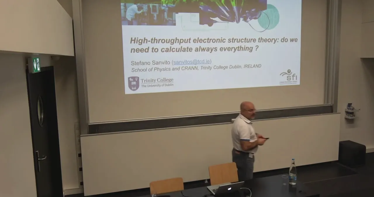 Thumbnail of Stefano Sanvito: High-throughput electronic structure theory: do we need to calculate everything? Materials Cloud 2.93K subscribers