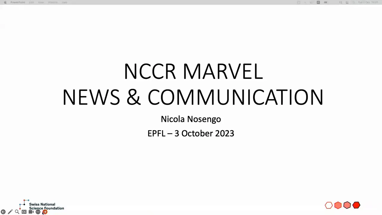 Thumbnail of MARVEL Communication open mic session - Nicola Nosengo