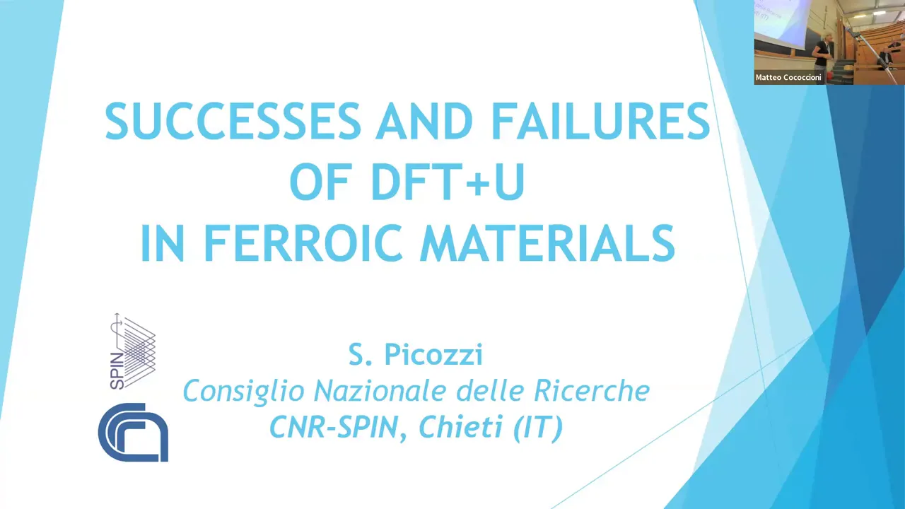 Thumbnail of 3.4 Successes and failures of DFT+U in ferroic materials