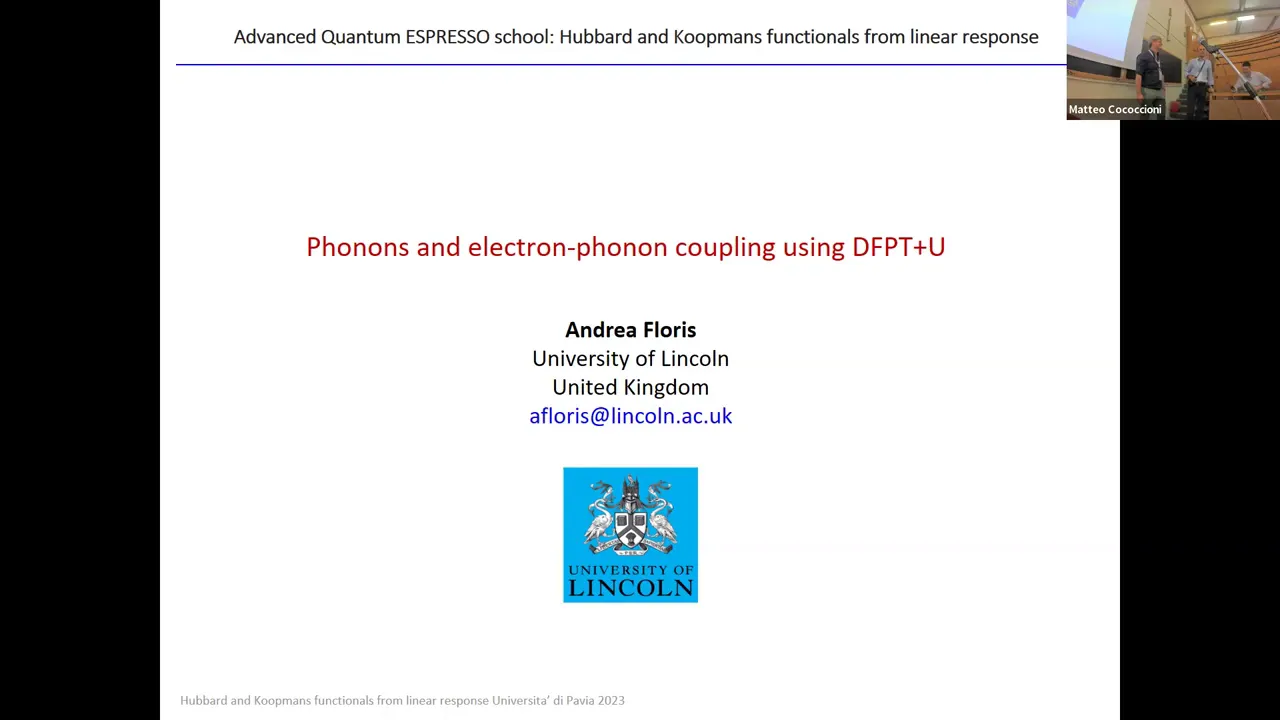 Thumbnail of  3.5 Phonons and electron-phonon coupling using DFPT+U