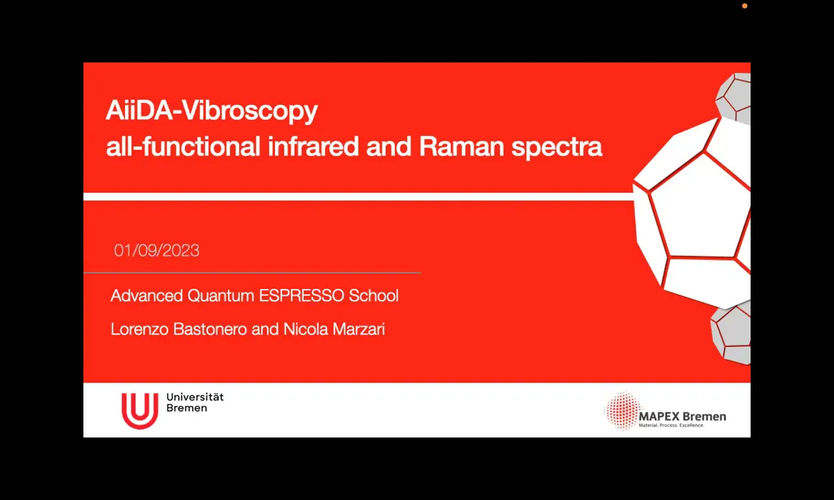 Thumbnail of 5.2 AiiDA-Vibroscopy: all-functional infrared and Raman spectra