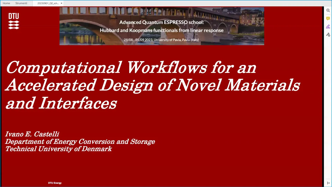 Thumbnail of 5.3 Computational Workflows for an Accelerated Design of Novel Materials