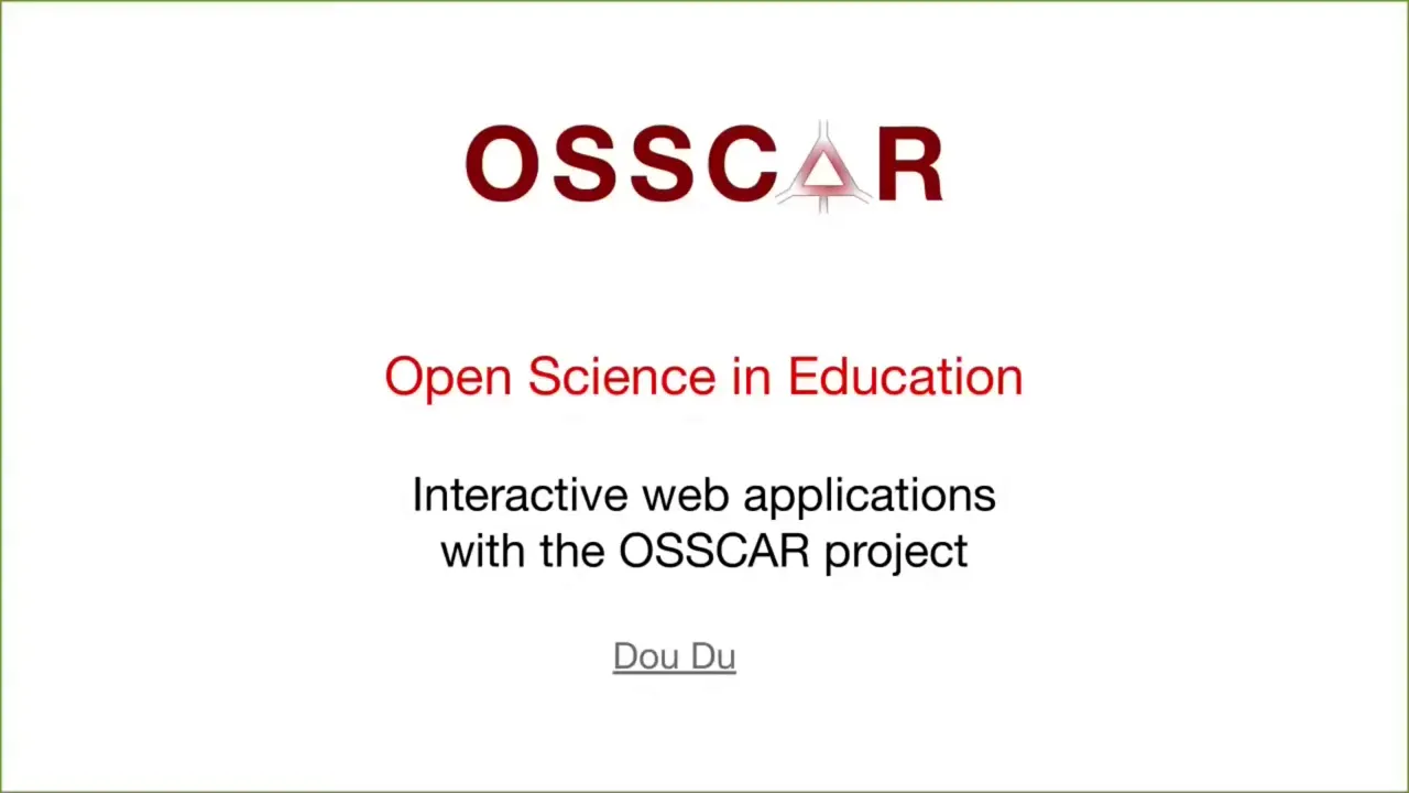 Thumbnail of OSSCAR: open science in education