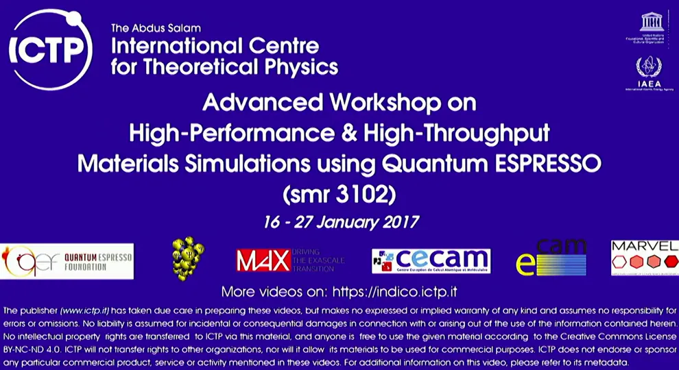 Thumbnail of Vibrational & Magnetic Spectroscopies in QE: IR and RAMAN