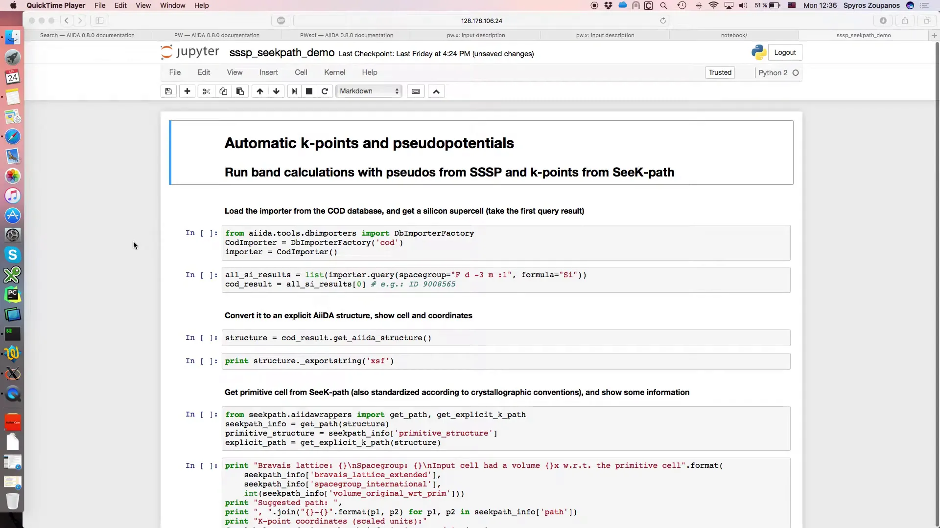 Thumbnail of Automatic kpoints and pseudos