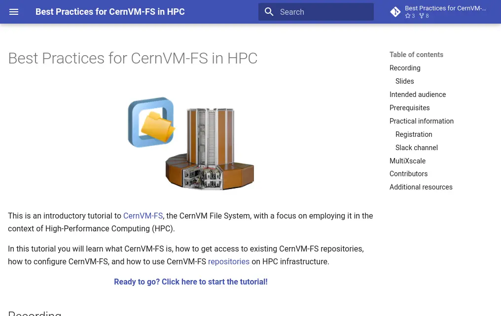 Thumbnail of Best Practices for CernVM FS in HPC