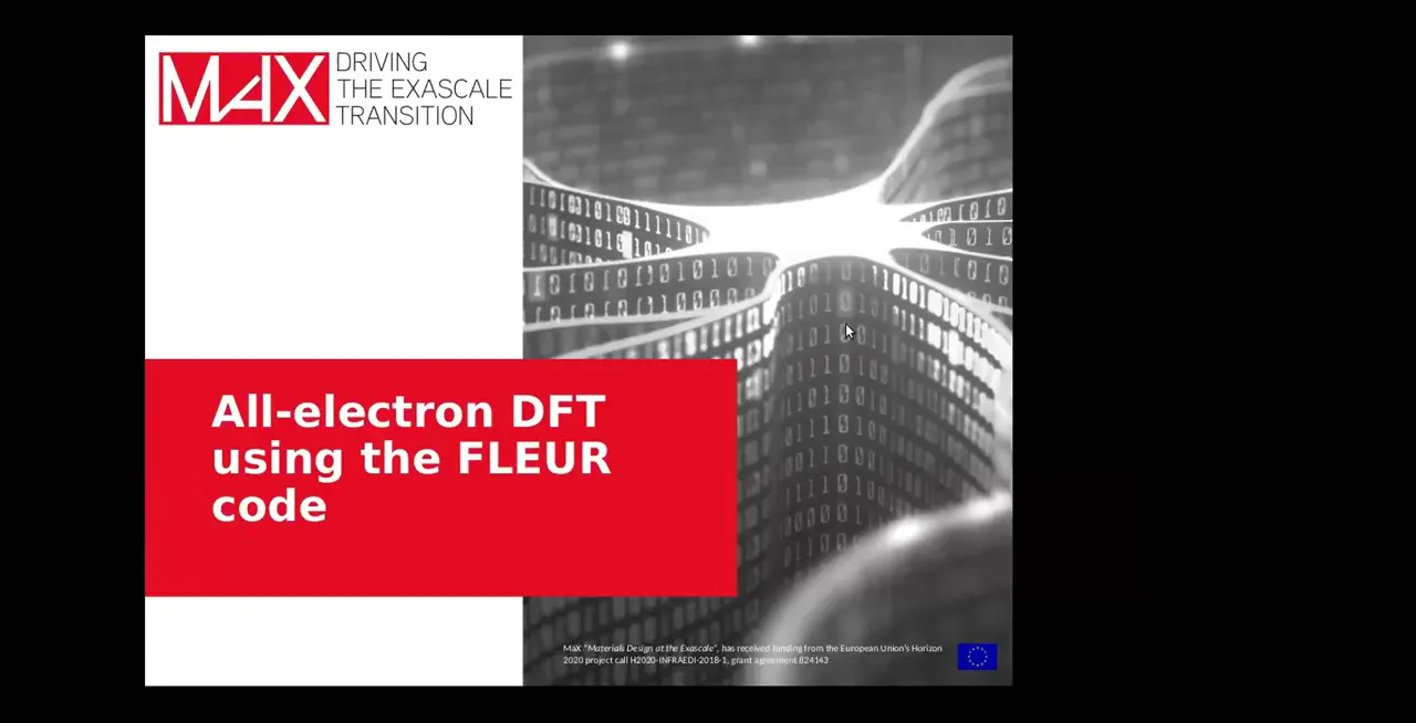 Thumbnail of All-electron DFT using the FLEUR code