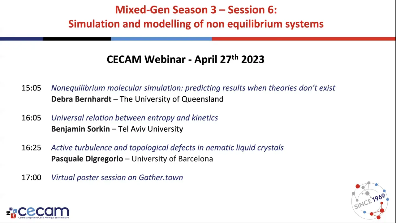 Thumbnail of Session 6: Simulation and modelling of non equilibrium systems