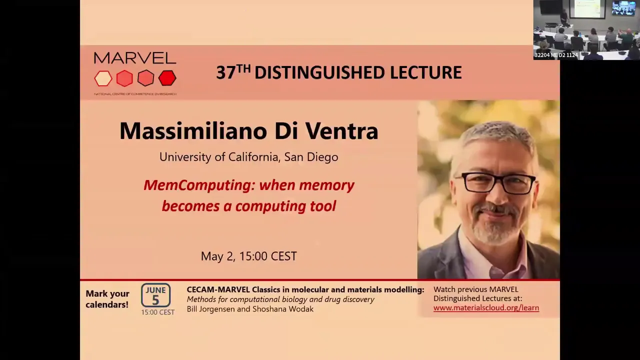 Thumbnail of Massimiliano Di Ventra: MemComputing: when memory becomes a computing tool.