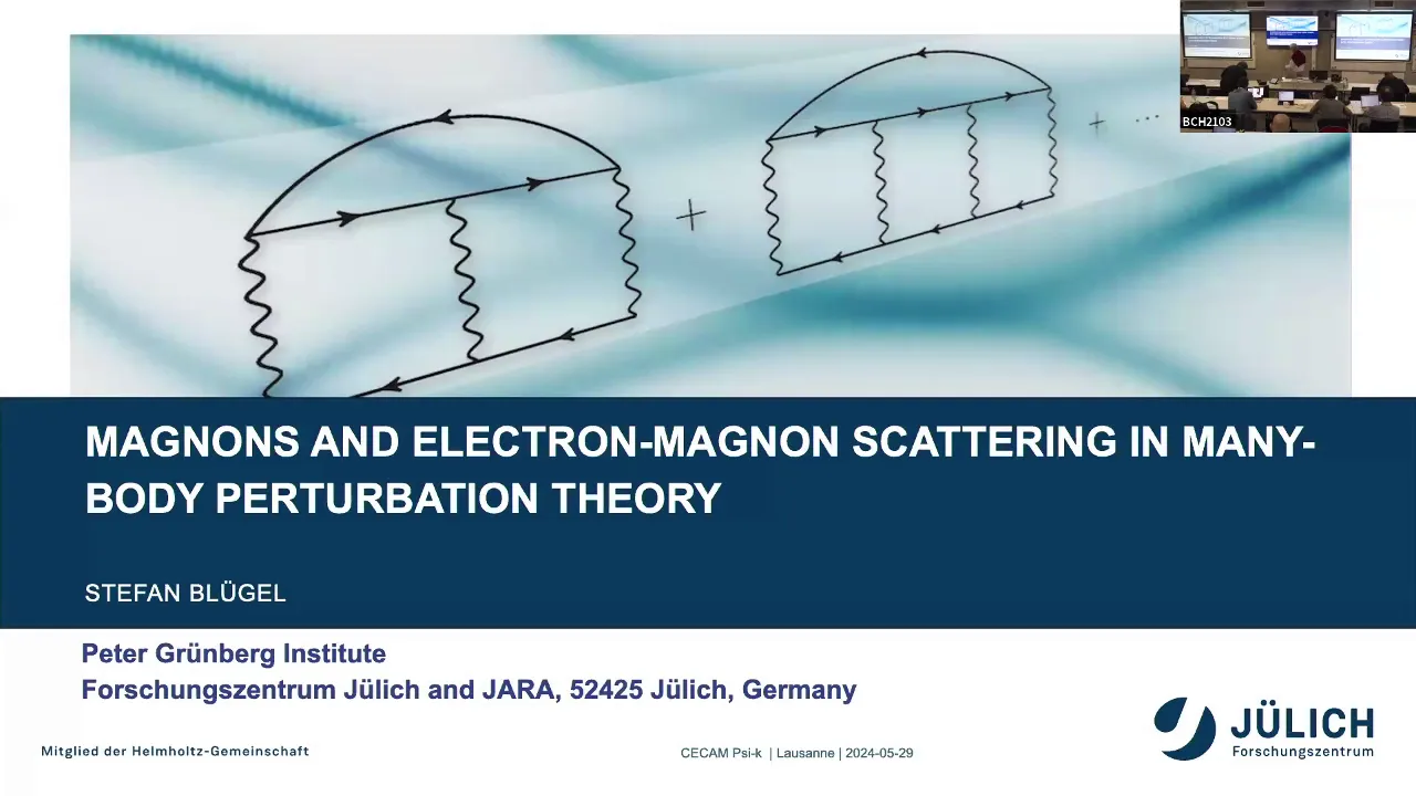 Thumbnail of Magnons and Electron-Magnon scattering in many-body perturbation theory