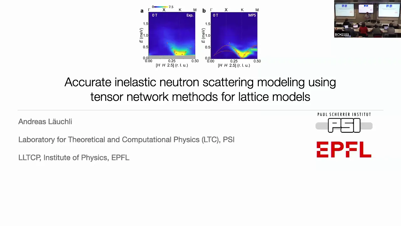 Thumbnail of Accurate inelastic neutron scattering modeling using tensor network methods for lattice models