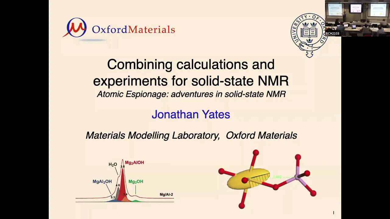 Thumbnail of Combining calculations and experiments for solid-state NMR