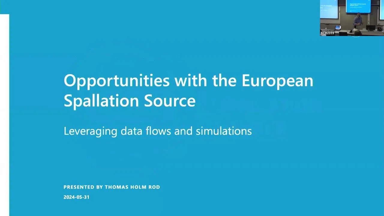 Thumbnail of Opportunities with the European spallation source: Leveraging data flows and simulations