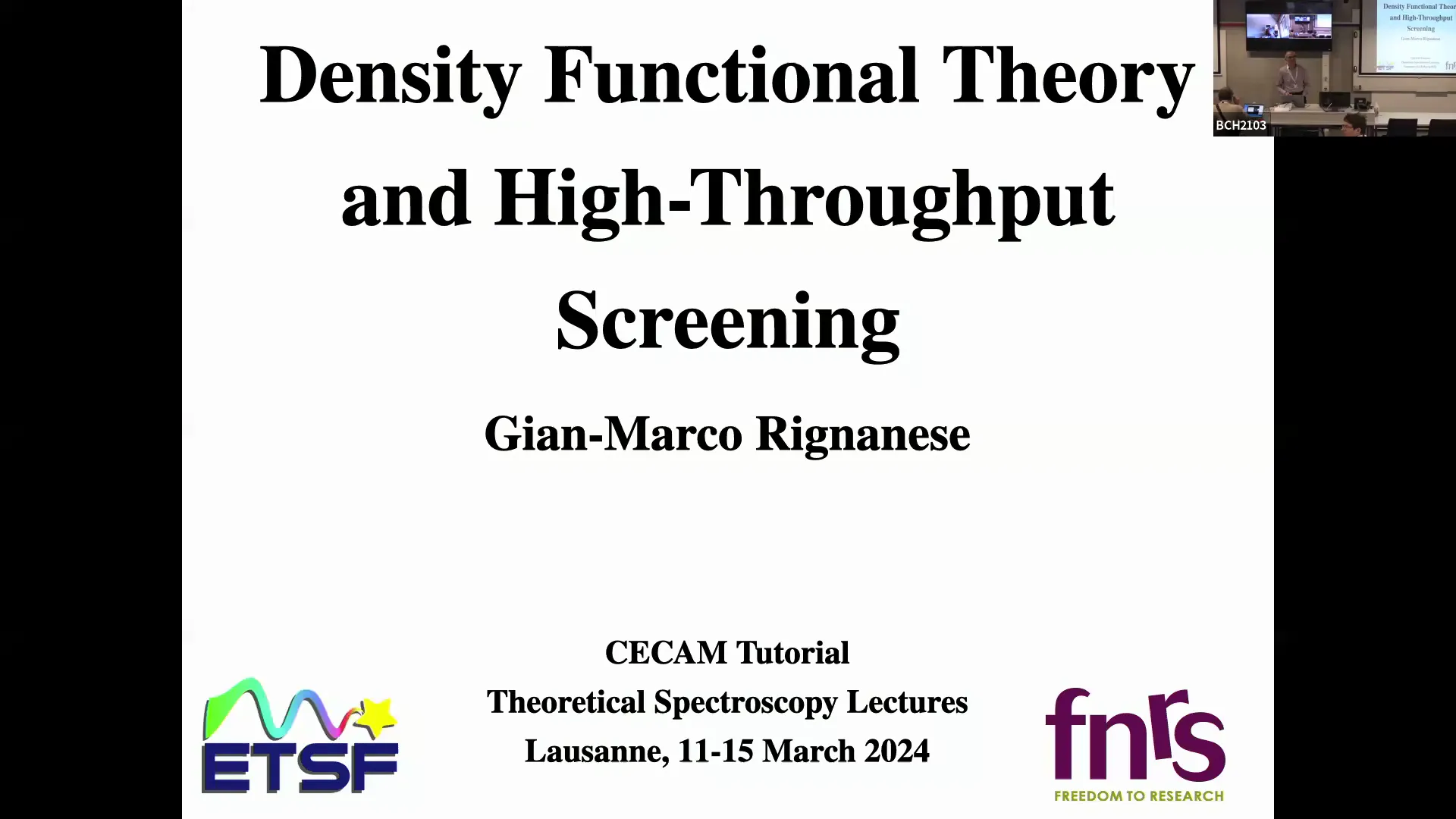 Thumbnail of DAY 1_Density Functional Theory and HT (Gian-Marco Rignanese)